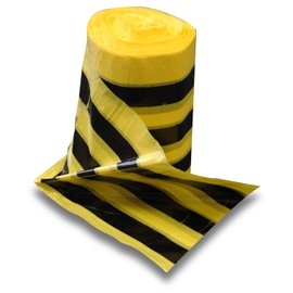 RE-GEN Biohazard Clinical Waste Disposal Tiger Stripe Sacks Bags (2 Rolls, 100 Individual Bags) Size 43x66cm, 20Litre