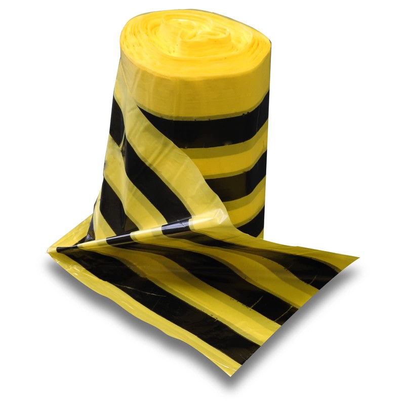 RE-GEN Biohazard Clinical Waste Disposal Tiger Stripe Sacks Bags (2