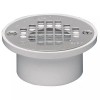 OATEY 43583 Drain,5 In Dia,White PVC,Fits 3 or 4 In