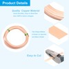 PATIKIL Flat Copper Wire, 2 Rolls 32Gauge/0.2x5mm 6m/19.69ft Bendable Flat