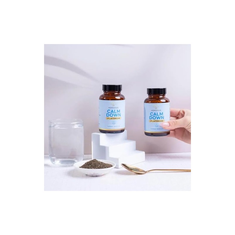 Relajación con GABA L-Teanina 5HTP Passiflora 60 Cápsulas Homodeus