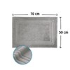 Komforttec 2-Piece Bath Mat Set, Terry Cloth Shower Mat, Washable