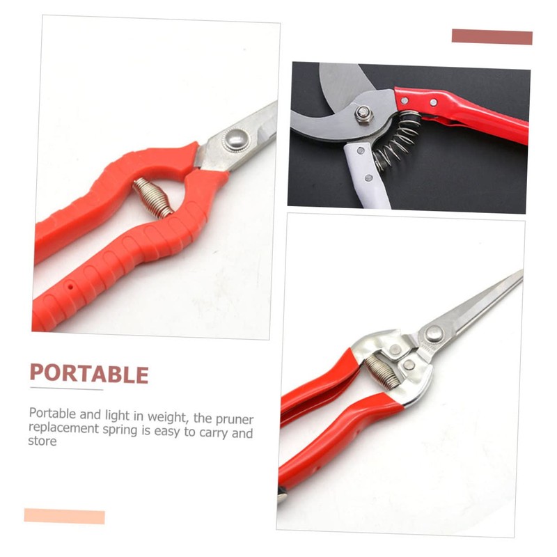 Kichvoe 20pcs Stainless Pruner Springs Replacement Parts for Flower Pruners