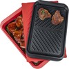 ECOIOU Grilling Prep and Serving Tray with Lid, BBQ Deep