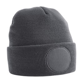 Beechfield - Circular Patch Beanie - Graphite Grey