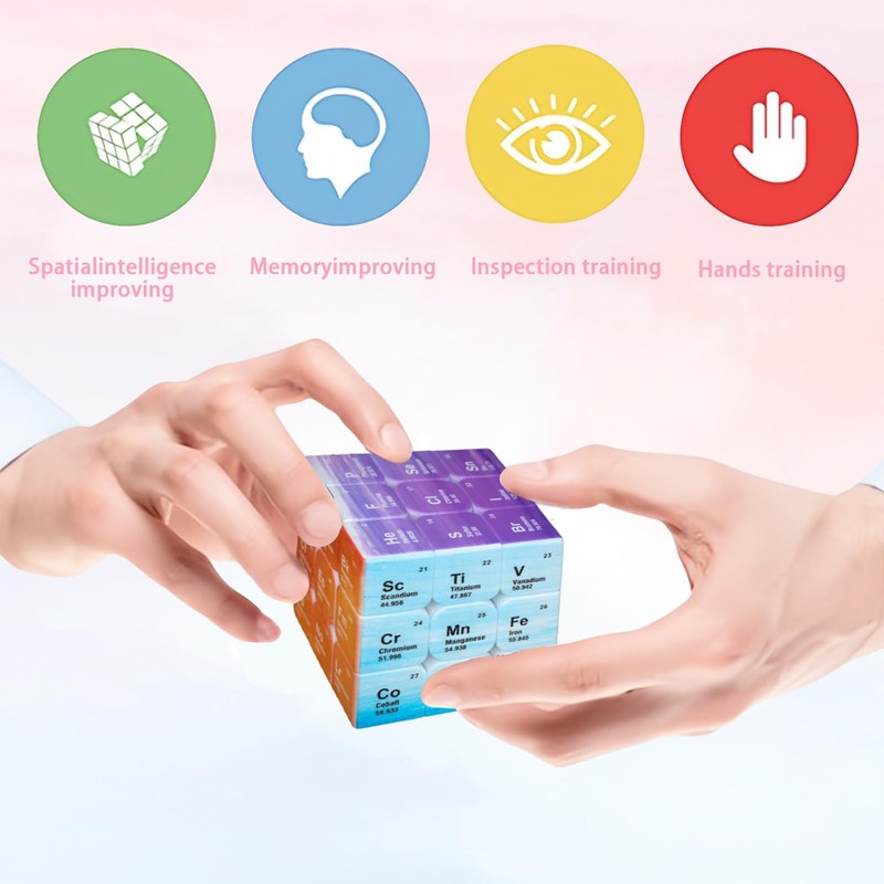 TenaLucy Magic Cube, Periodic Table Rubik's Cube, 3 x 3