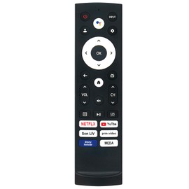 Voice Replace Remote Control Compatible with Hisense Smart Google TV 75U7H 65U75H 50A6H 55U75H 55U8H 85U7H 75U75H 55A6H 55U7H 65A6H 75A6H 65U7H 65U8H 43A6H