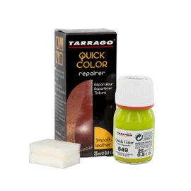 Tarrago Quick Color Dye Leather and Canvas Repair - 25 ml Leather Shoe Dye for Dyeing of Leather Footwear, Bags, Shoes, Jackets, Purses & More - Spinach Green #649