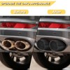 Vurkcy 2.75 inch Inlet Exhaust Tip, 3.5" Outlet 12" Overall