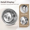 50 Pcs 5.5 Inch Stainless Steel Dog Bowls Replacement Basic