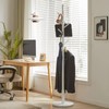 Aibiju Standing Coat Rack White Coat Stand with 8 Hooks