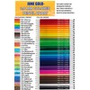 June Gold 36 Coloured Lead Refills, 2.0 mm Extra Bold,