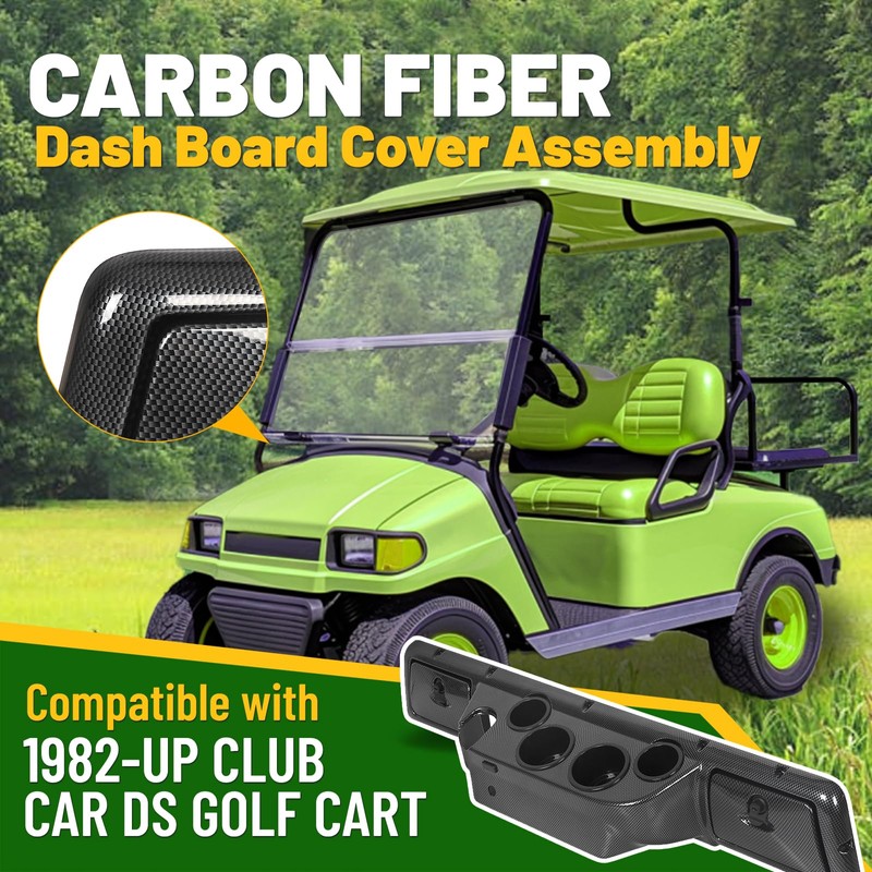 HECASA Dash Board Cover Assembly Compatible with 1982-Up Club Car