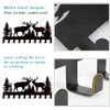 SUPERDANT Reindeer and Forest Metal Key Hooks with 10-Hooks Key