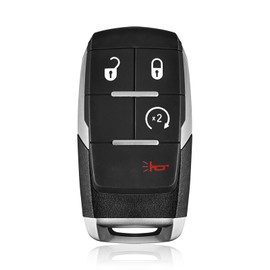 Keylessbest Key Fob Remote Replacement for 2021 2022 2023 Dodge Ram Pickup 2500, 3500, 4500, 5500 4 Buttons 433MHz GQ4-76T,Black