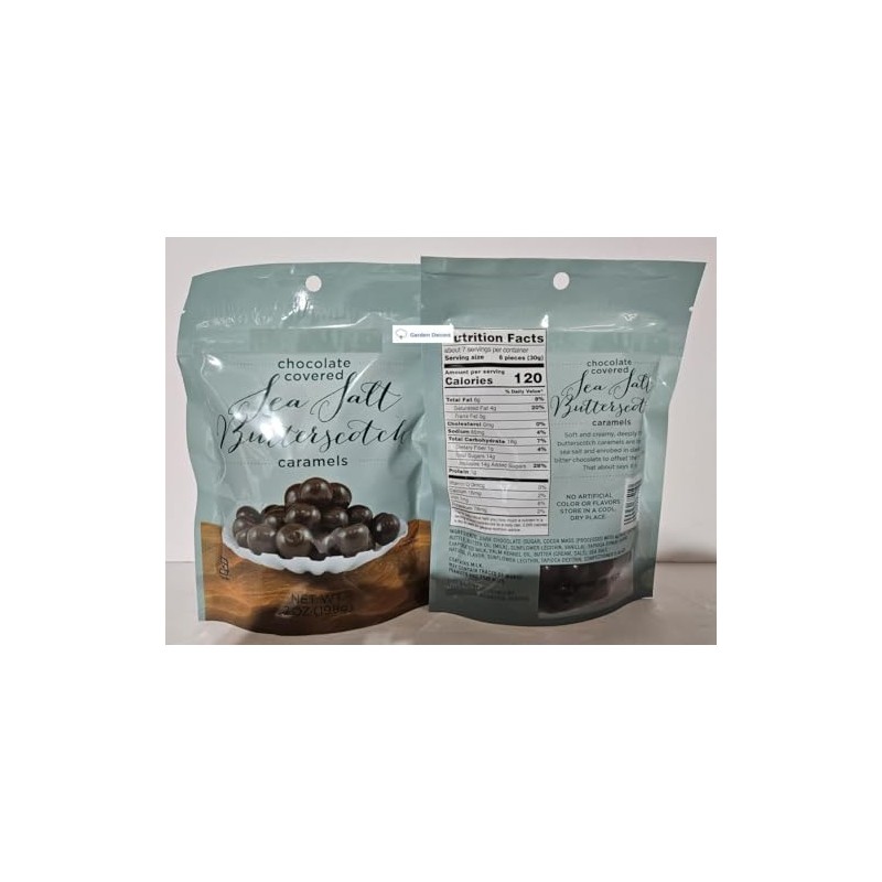 Trader Joe Chocolate Covered Sea Salt Butterscotch Caramels 7oz 198g