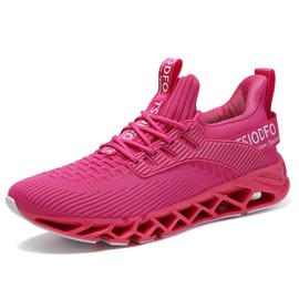 SKDOIUL - Tenis deportivos para mujer, para caminar y correr, A069 Rose Red, 23.5 cm