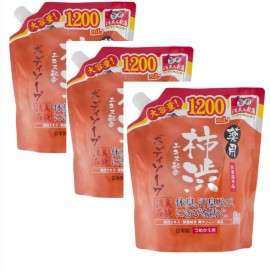 Max Medicinal Persimmon Body Soap Refill 1200ml ×3 Set