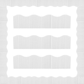 Containlol Corrugated Paper Classroom Borders for Bulletin Board, 118 ft Christmas Thick Bulletin Board Boarders for Holiday Classroom Office Wall Decoration(White)