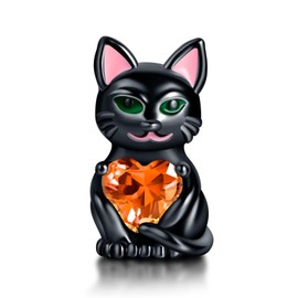 Rimgoris 925 Sterling Silver Charms for Women Bracelets Necklace Green Christmas Tree Women Easter Bunny & Egg Easter Egg Four Leaf Clover Christmas Snowman Grinch, Silver, Cubic Zirconia