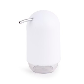 Umbra Touch Soap Dispenser, Refillable Hand Soap Pump, 8 OZ, White