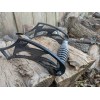 fused in carbon bbq barbeque pit handle hand made stainless