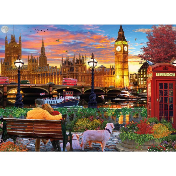 Ceaco - David Maclean - Cities - On The Thames in London - 1000 Piece Jigsaw Puzzle