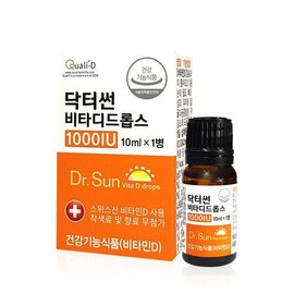 닥터썬 비타디드롭스 1000IU / 임산부 성인 청소년 어린이 비타민D3 드롭 액상 비타민즈 Dr. Sun Vita D Drops 1000IU / Vitamin D3 Liquid Vitamins for Pregnant Women, Adults, Adolescents, and Children