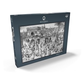 Ice Skating Before The Gate of Saint George, Antwerp, 1558, by Pieter Bruegel The Elder - Premium 200 Pieces Puzzle - MyPuzzle Special Collection by Apyornis