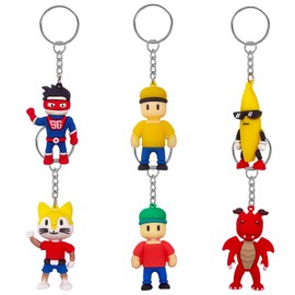 HFFJJLTU Stumble Key Chain, Cartoon Key Chain Pendant,Cartoon Gift Key Chain, Movable Car Key Chains For Women Men Backpacks, Creative Ornament Gift Car Key Ring