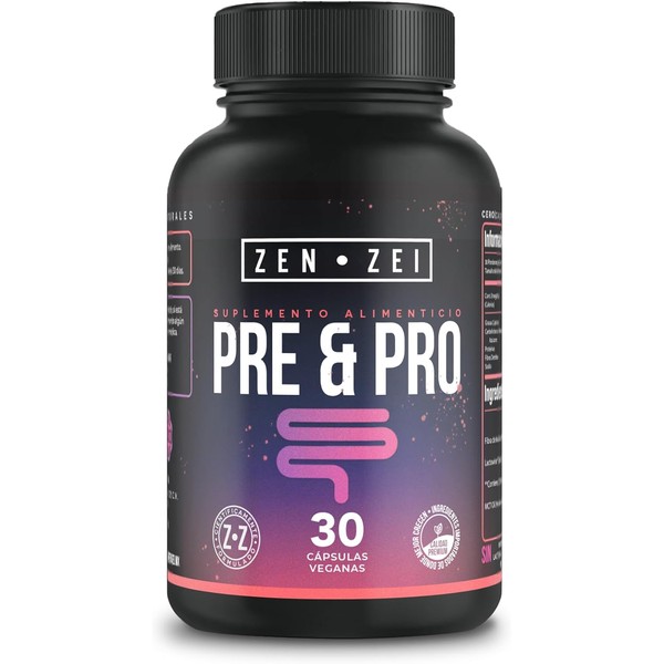 Pre y Probiótico Ultra-Premium | 30 Cápsulas Veganas con 25
