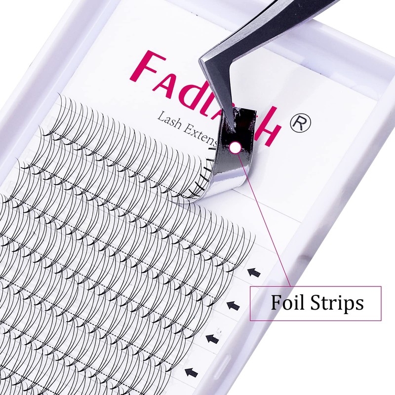 Volume Eyelash Extensions 3D 0.10 mm C Curl Mix 8-14
