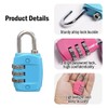 Kellegour 8 Pcs Luggage Locks 3 Digit Combination Padlock,Resettable Code