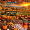 AIIKES 82.6x59 Inches Fall Photo Backdrop Autumn Pumpkin Patch Harvest