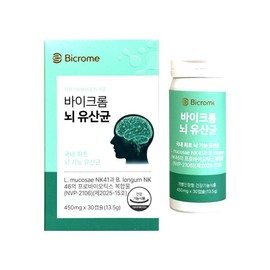 Bichrome Brain Lactobacillus 450mg x 30 capsules (3) / 바이크롬 뇌 유산균 450mg x 30캡슐 3개