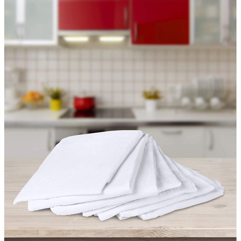 Simpli-Magic 79374 Flour Sack Kitchen Towels, Pack of 14, White,