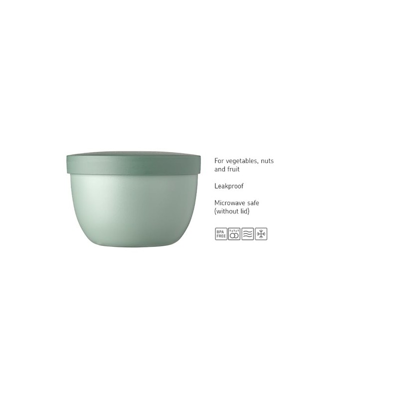 Mepal Snackpot Ellipse, Practical Container for Storing and Transporting Food,