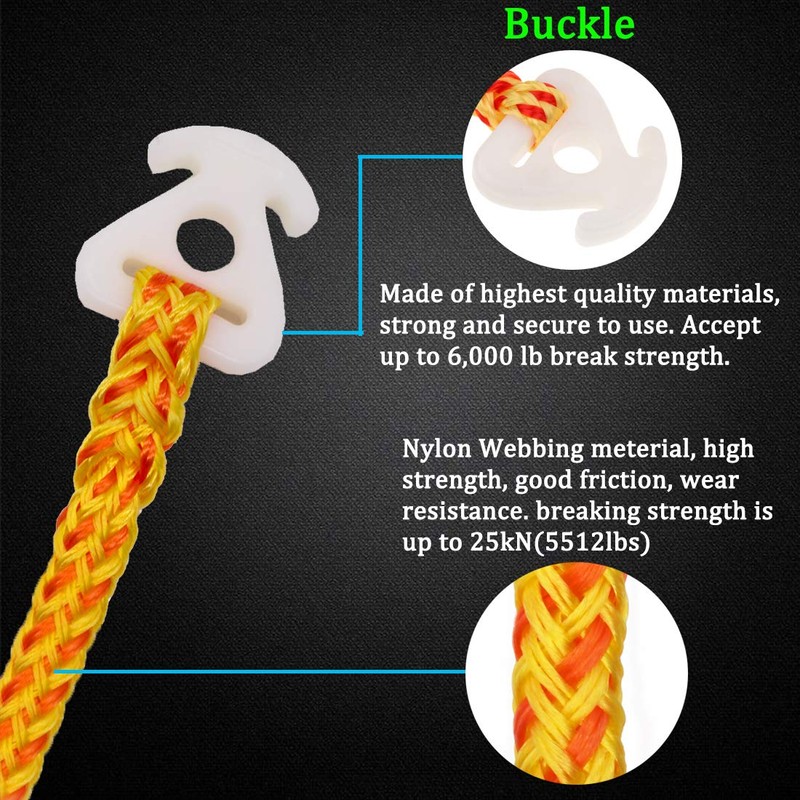 Botepon 2Pcs Boat Tube Towable Rope Quick Connector, Water Towable