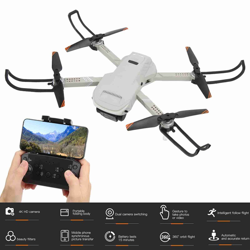 XT9 4K Quadcopter Foldable Optical Flow Orientation Quadcopter RC Drone