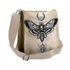 Ambesonne Fantasy Messenger Bag, Hawk Moth Skull Magic, Unisex Cross-body