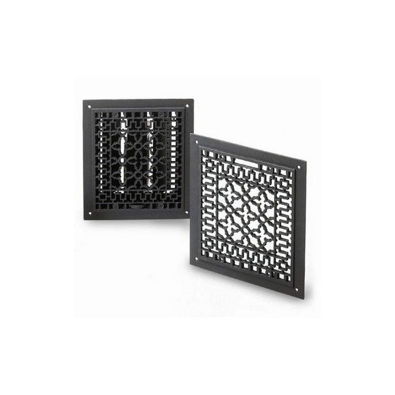 Minuteman International Cast Iron Floor Grate Grille, Black
