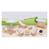goki 51475 Doll's Garden Furniture Made of Beech Wood Various