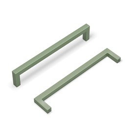 goldenwarm Pack of 5 Cabinet Handles Kitchen Handles Green Door Handles Kitchen 128 mm Kitchen Handles Furniture Handles Kitchen Furniture Handles for Kitchen Cabinets