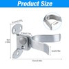 Akamino 4Pcs Gate Fork Latch, 1-3/8" Flat Back Wall Mount