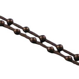 Roll Ease #10 Black Plastic Beaded Stop Chain Connectors (Fifteen)