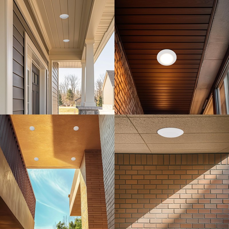 JULLISON 6 Inch LED Low Profile Disk Light with Dust