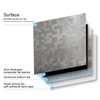 XUANINY Self-Adhesive Metal Backsplash, Peel and Stick Tile for Kitchen