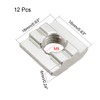 sourcing map Slide in T-Nut, M8 Threaded for 3030 Series