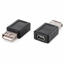 Harrista USB 2.0 Type A Female to Mini 5 Pin B Female Converter Adaptor - 1X