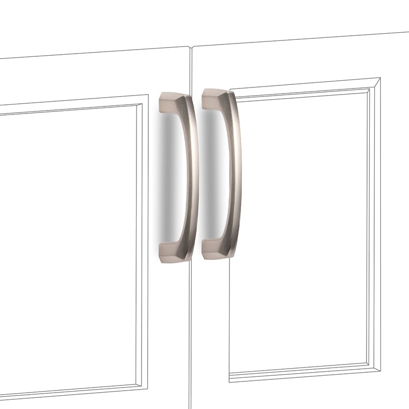 COTYKILEY 10 Pack 3.75Inch(96mm) Brushed Satin Nickel Kitchen Cabinet Handles